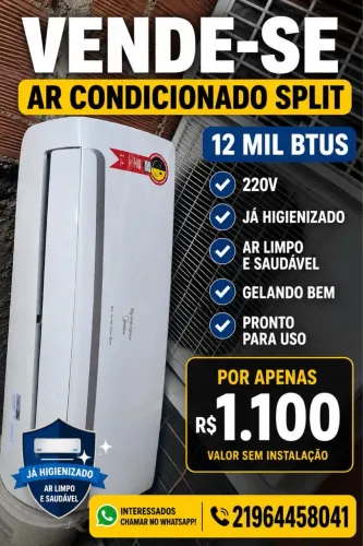 Vendo ar condicionado 12 mil btus