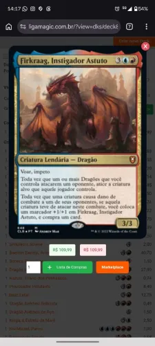 Deck precon firkraag
