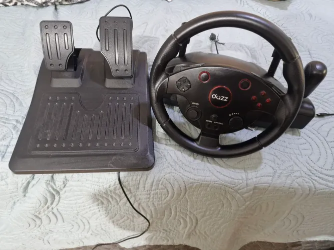 Volante com pedais gamer