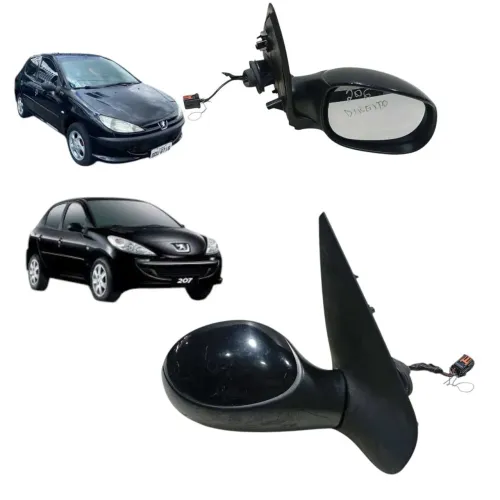 Retrovisor Direito Peugeot 206 207 1999 a 2012 Eletrico