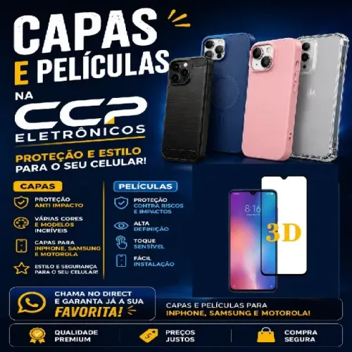Capas e Películas a parti de 15,00 reais 
