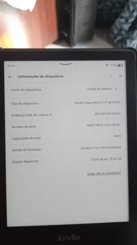 Kindle 11ª Geração 2024 16gb