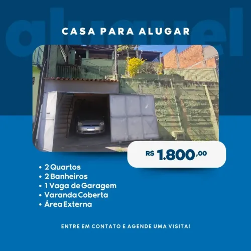 Casa Espaçosa para Aluguel com Garagem e Área Externa