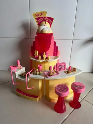 Playset sorveteria da Barbie vintage 