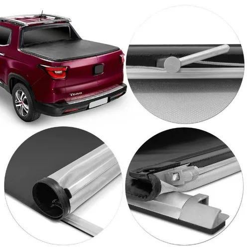 Capota Marítima Flashcover p/ Picapes Toro Frontier Hilux L200 Sport