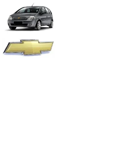 Emblema Gravata Dourado Grade Radiador Meriva 2010 2011 2012