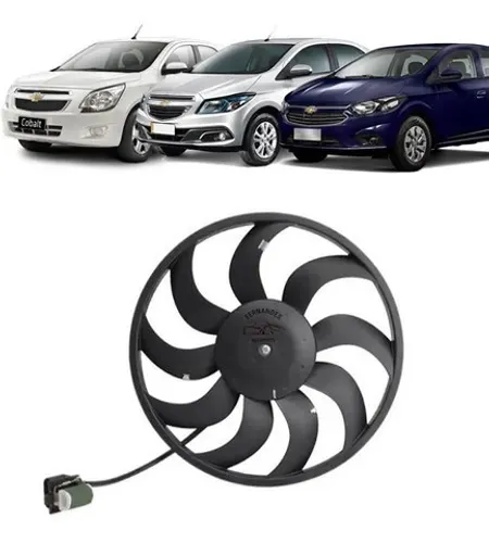 Motor e Ventoinha Radiador Chevrolet Cobalt / Onix / Prisma / Spin Novo
