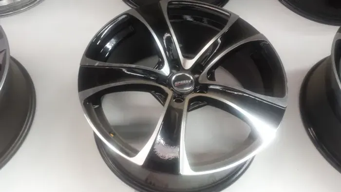 Roda aro 20 speedy preta com diamantado concava taluda Bmw 5x120 jogo novo