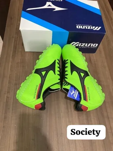 Chuteira socyeti mizuno de couro premium