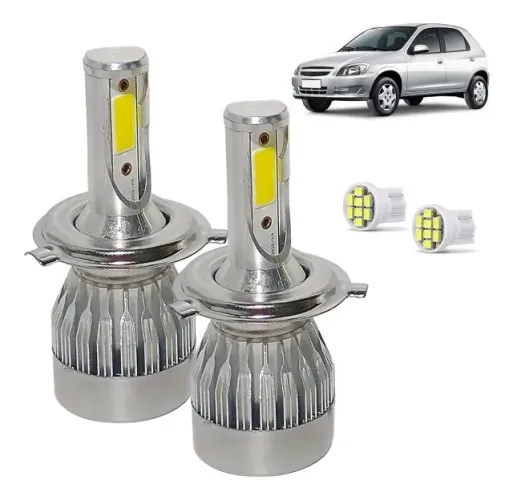 Kit Super Led Celta 2006 A 11 Farol Alto Baixo 