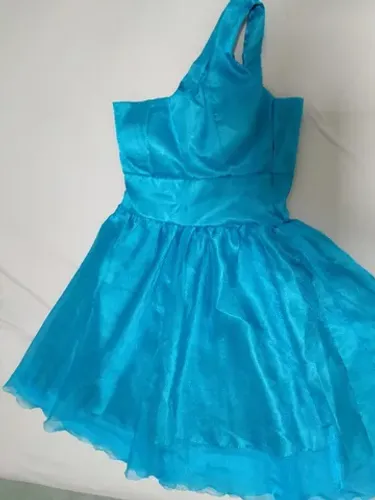 Vestido de festa curto azul
