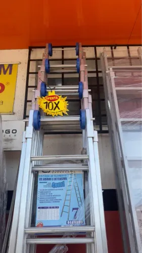 Escada extensível de alumínio