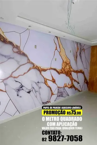 Papel de Parede, Adesivo 3D