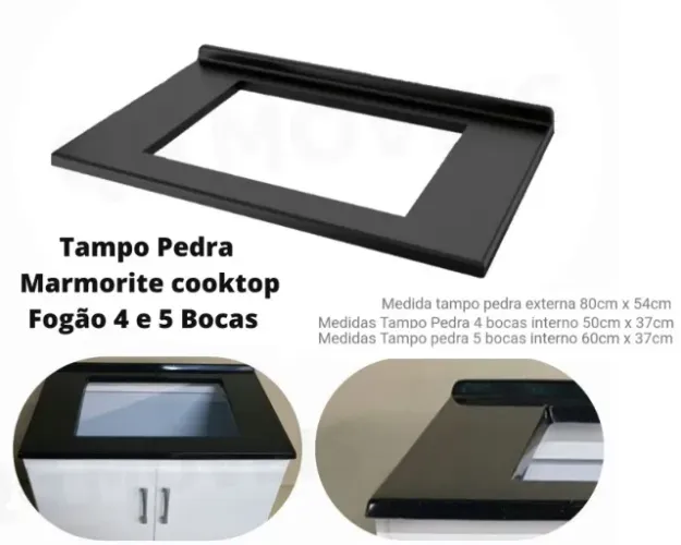 Tampo para cooktop marmorite