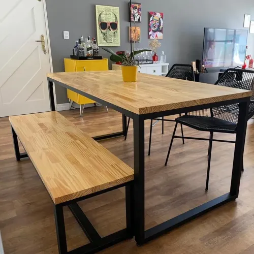 Mesa/Banco 120x75x80 |Promo Móveis planejados Industriais decoração de casa