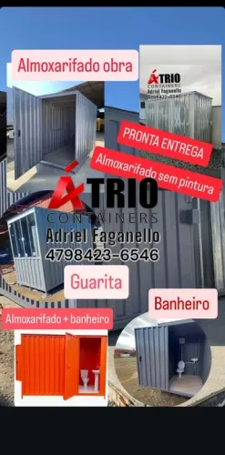 Container Almoxarifado obra 100% Galvanizado 