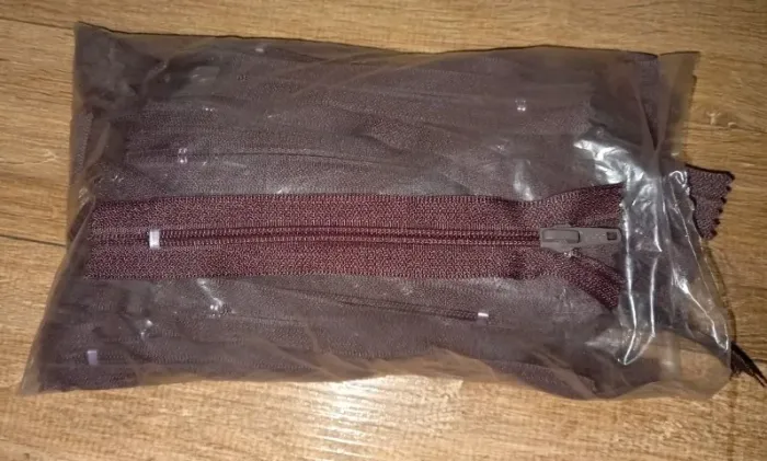 Lote ziper 95 ziperes 15cm metálico marrom