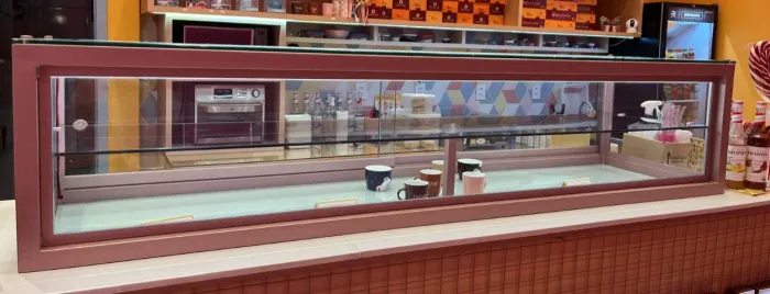 Vitrine Não Refrigerada com luz LED