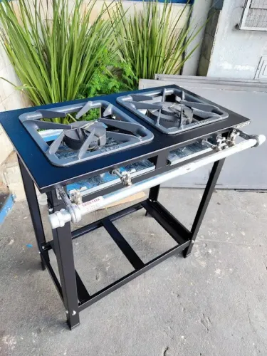 Fogão Profissional 2 Bocas 30x30 baixa pressão - Cefaz Linha Gold 