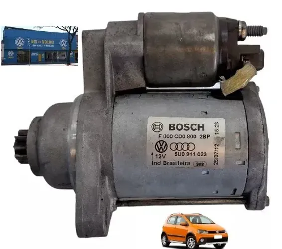 Motor de arranque 9 dentes original Bosch Crossfox G2 2010, 2011, 2012, 2013, 214 
