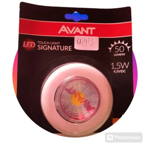 Luminaria Led Redonda Touch Light Signature 6500k Avant Cor Branco Frio 4.5v