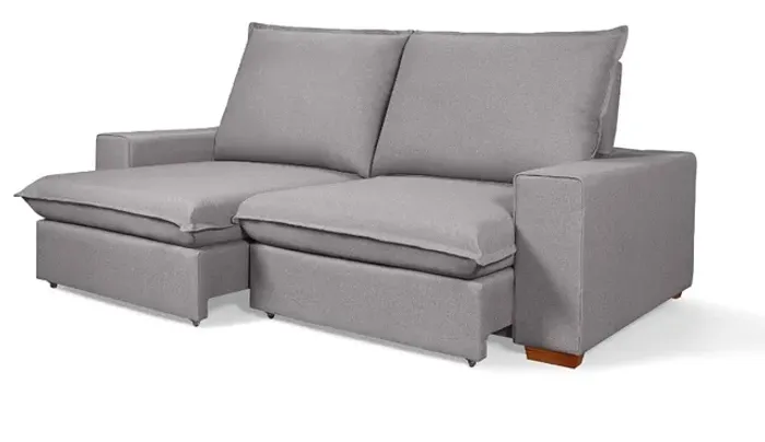 Sofa retratil e reclinavel pillow top 2,10m molas ensacadas (novo e direto da fabrica)