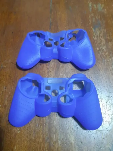 Último par! 02 Capas Cases Protetoras de Silicone para Controles Playstation 3 e 2 Ps3 Ps2