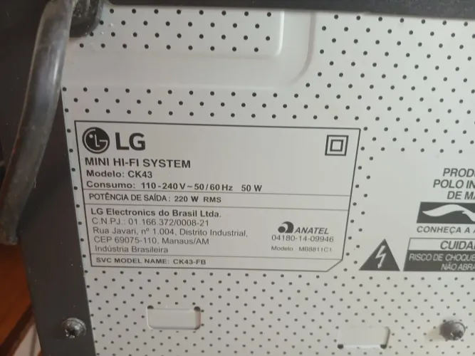 MINI SYSTEM MILTI BLUETOOTH LG  XBOOM CK43