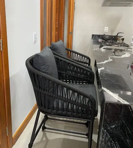 BANQUETA DE CORDA NÁUTICA PARA BANCADA/ BALCÃO - (UNIDADE)