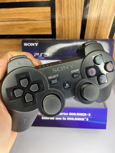 Controle Sem Fio Ps3  Preto