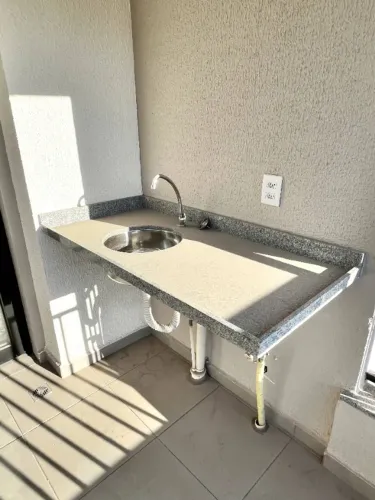 Pia para varanda com cuba redonda