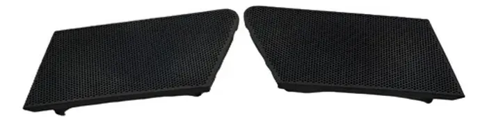 Par Tela Grade Alto Falante Painel Chery Face 2012 Original Preto