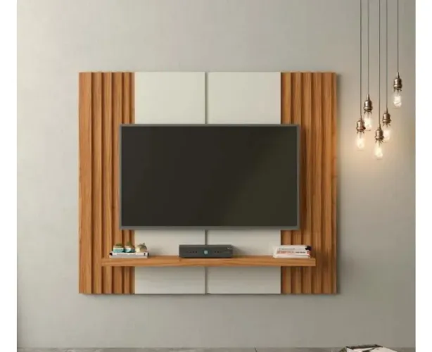 SEMINOVO - PAINEL SUSPENSO 120X140X23CM PA17 OFF WHITE/ FREIJÓ - DALLA COSTA