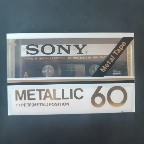 Fita k7 sony metallic 60min virgem japan raríssima