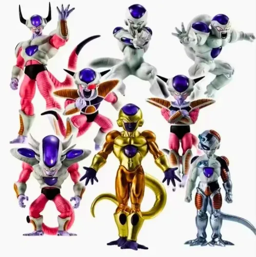 Kit Freeza Dragon Ball - 8 Bonecos Colecionáveis (7 a 12 cm)