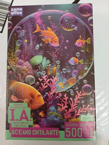 Quebra cabeca Oceano cintilante - 500 pecas (nano)