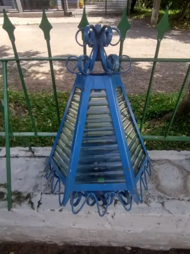 LUSTRE FERRO ANTIGO C/ CORRENTE