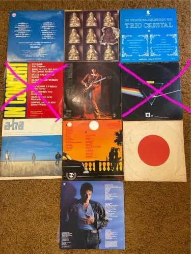 Discos de vinil rock/diversos década 60/70
