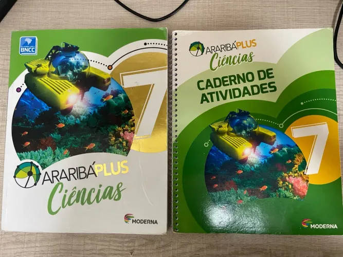 Livro e Caderno de Atividades Aribá Plus Ciências 7º Ano
