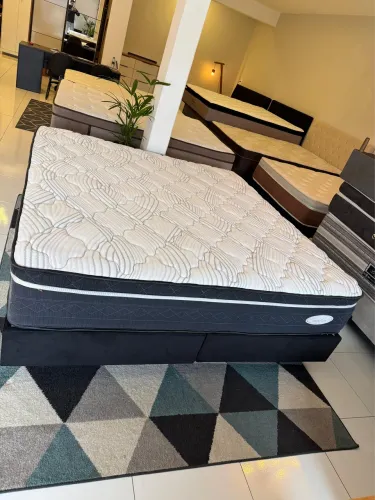 Cama box KING SIZE SEMINOVO TOP - Entrego!