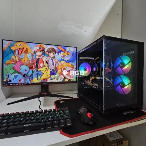 Pc Gamer Completo Ryzen 5 4500 + RX 6600 8GB + RAM 16GB + SSD M.2 NVMe 512GB