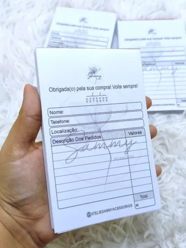 Bloco De Pedidos Personalizado
