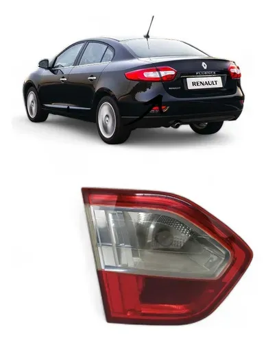 Lanterna Tampa Traseira Fluence 2011-2014 Orginal seminova Esquerdo Vermelho