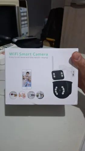 Câmera de Vigilância Inteligente Lente Dupla