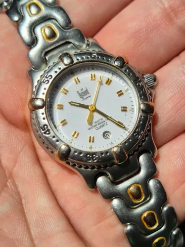 Relógio Dumont Supreme Original Aço Bicolor Dourado Elegante