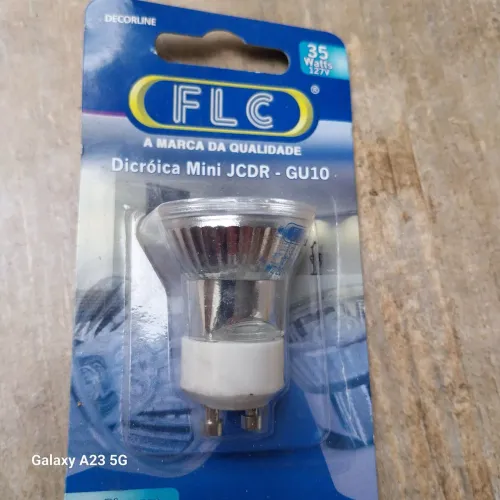 Lâmpada Dicróica Mini FLC JCDR - GU10 35W 127V
