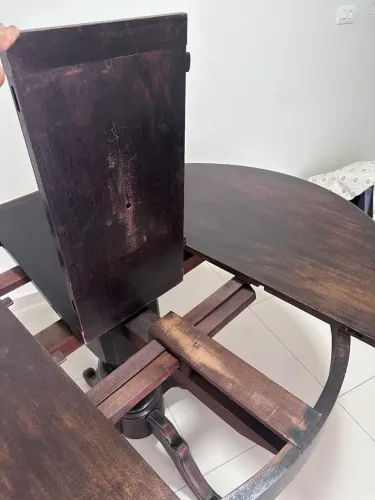 Mesa redonda madeira maciça