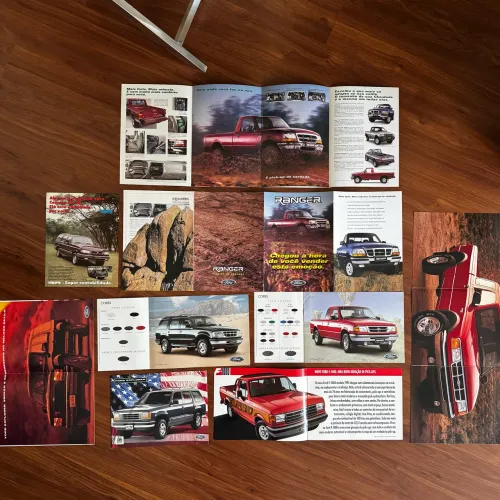 PROSPECTO FOLDER FORD RANGER, EXPLORER, F-1000 e XK SR 250,00 CADA!