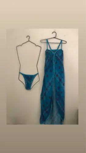 Camisola longa e calcinha PP (Novos)