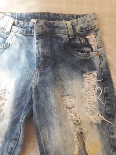 Calças jeans infantil feminina - Tam. 12 - lindas! 